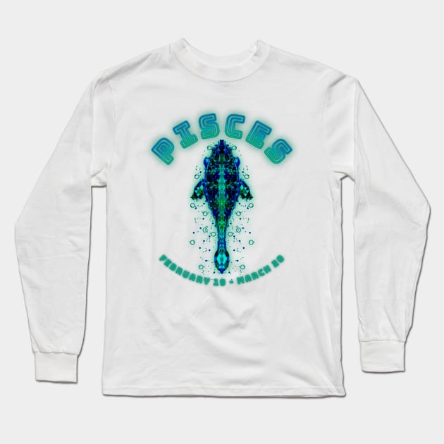 Pisces 9b Citron Long Sleeve T-Shirt by Boogie 72